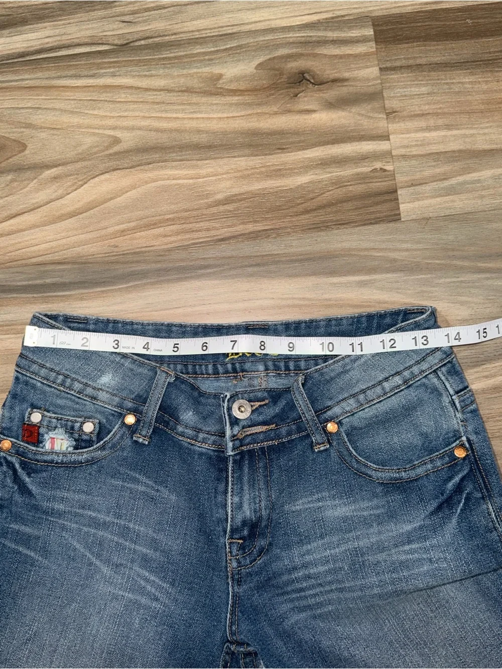 D&G Distressed Blue Relaxed-Leg Jeans